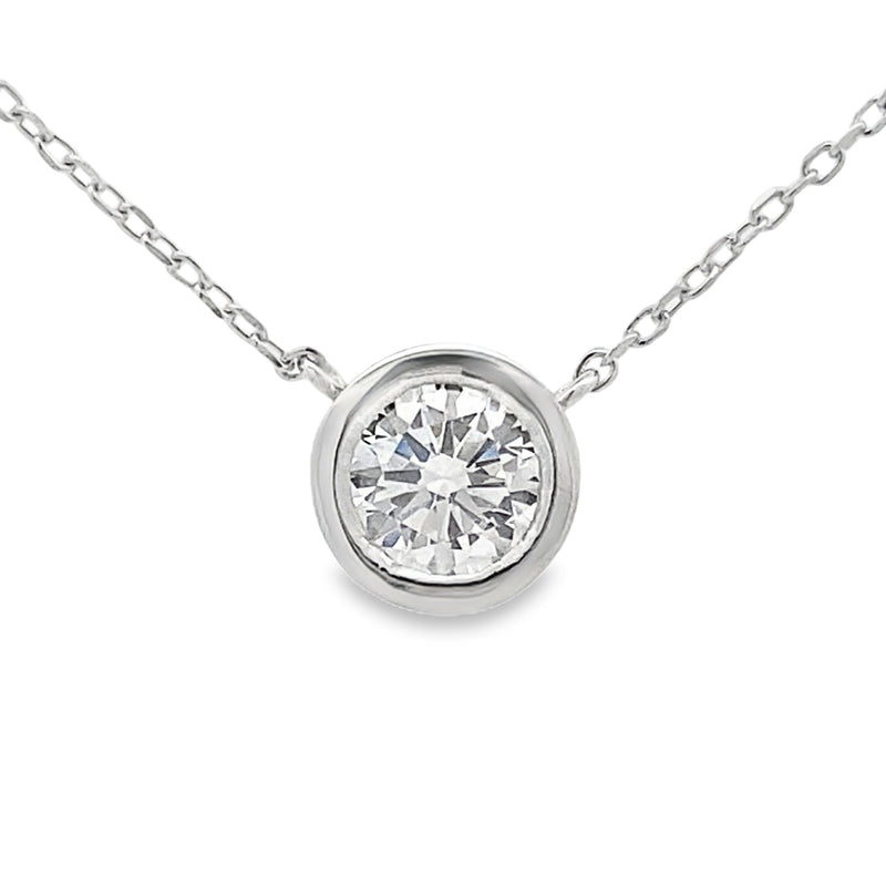 Bids.com 1.00ct Lab Grown Diamond Pendant Sterling Silver Pendants