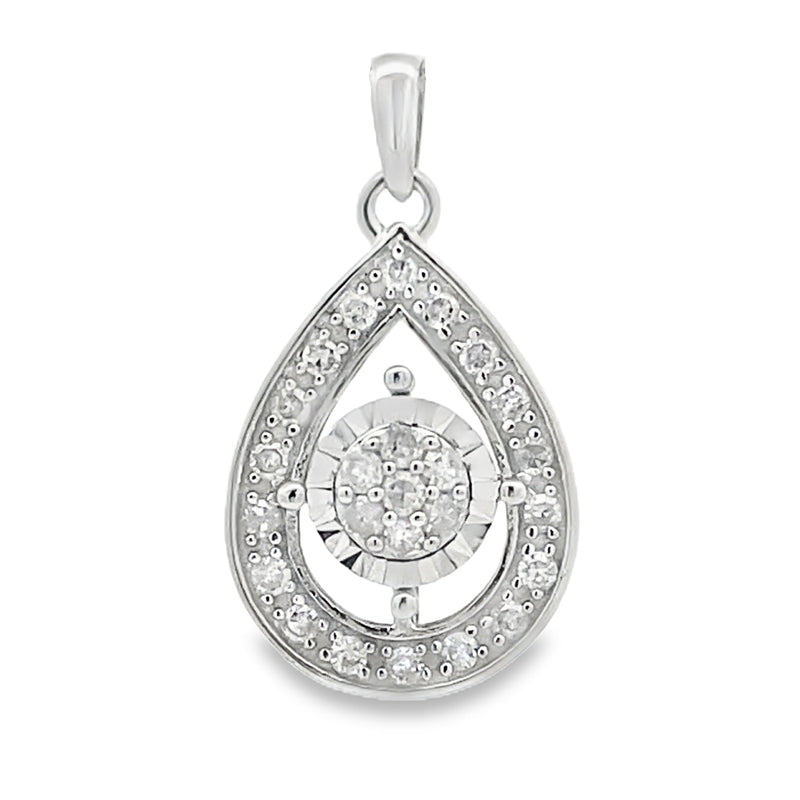 Bids.com .25ct Diamond Fashion Pendants 10KT White Gold Pendants