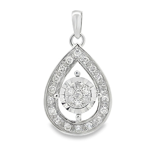 Bids.com .25ct Diamond Fashion Pendants 10KT White Gold Pendants