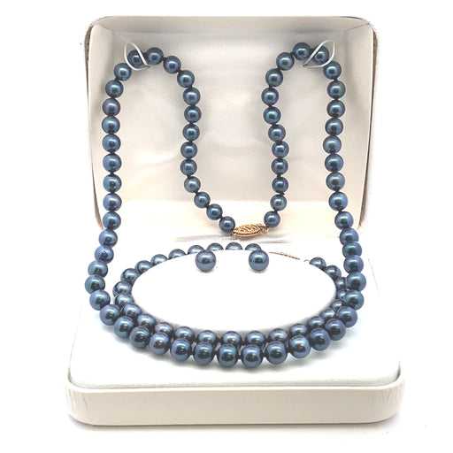 Bids.com Akoya Pearl Jewelry sets 14KT Yellow Gold Jewelry Sets