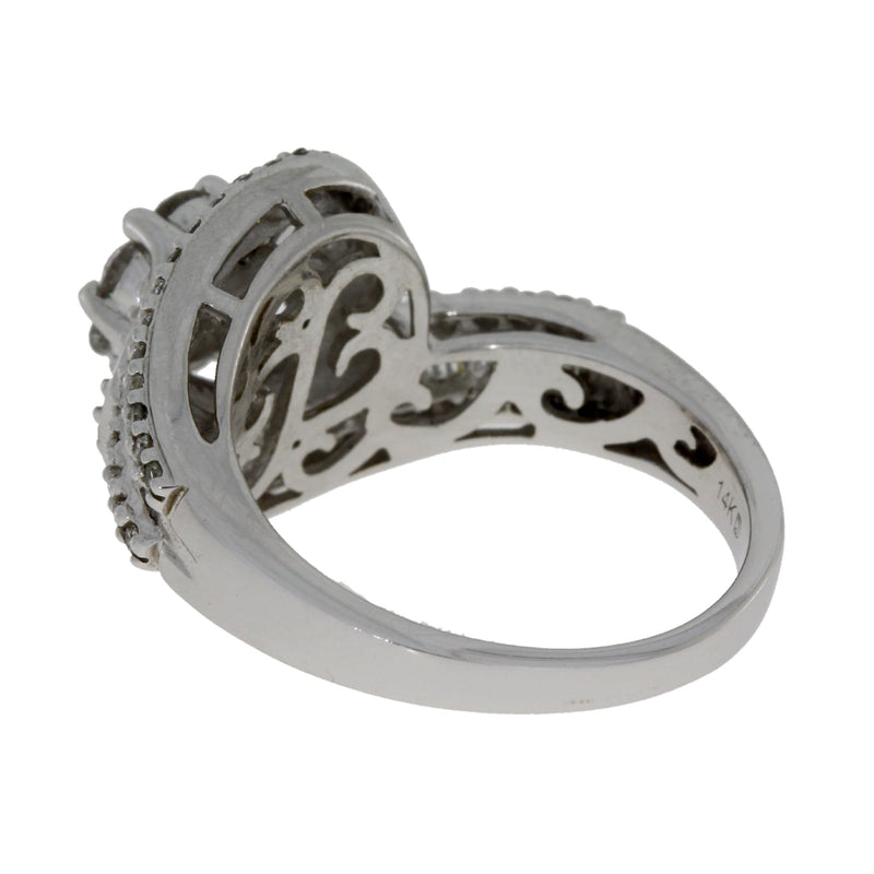 Bids.com 1.00ct Diamond Ring 14KT White Gold Rings