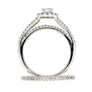 Bids.com 1.00ct Diamond Engagement Ring Set 14KT White Gold Rings