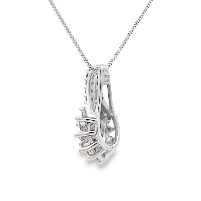 Bids.com Lab Grown Diamond Fashion Pendants 10KT White Gold Pendants