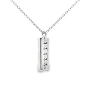 Bids.com .30ct Sapphire Diamond Fashion Pendants 14KT White Gold Pendants