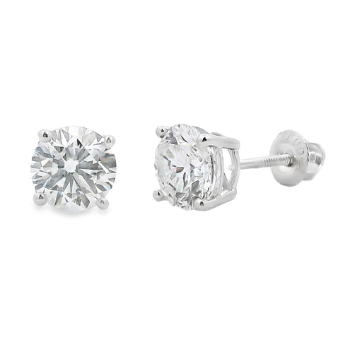 Bids.com 2.00ct Lab Grown Diamond Stud Earrings 14KT White Gold Earrings White Smoke Default Title