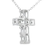 Bids.com .50ct Diamond Cross Religious Pendant 10KT White Gold Pendants