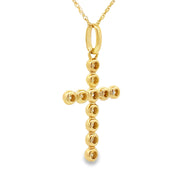 Bids.com .20ct Diamond Cross Religious Pendant 14KT Yellow Gold Pendants