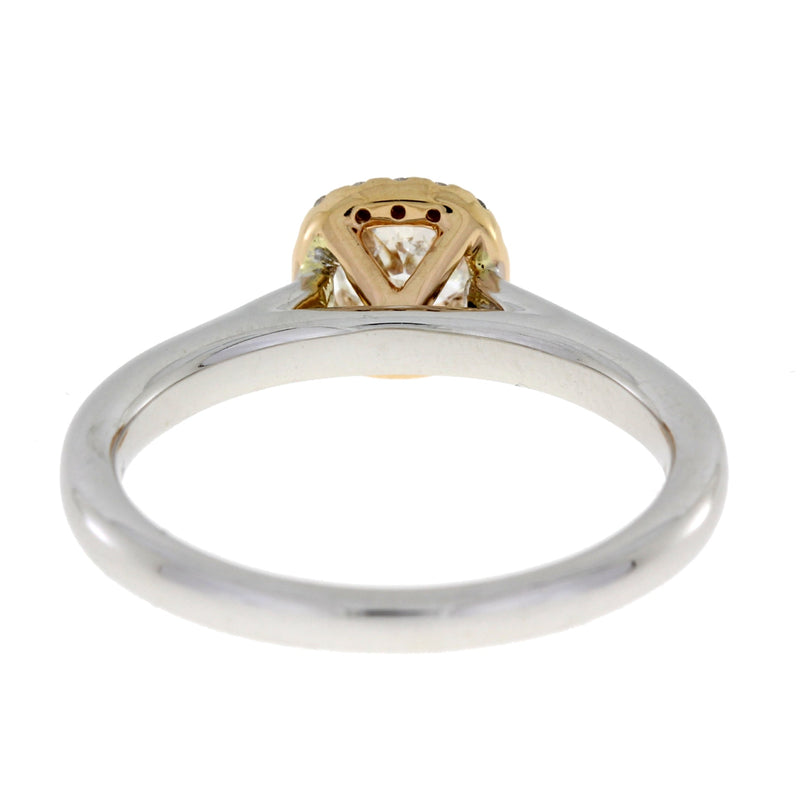 Bids.com .62ct Diamond Diamond Eng Only 14KT 2 Tone Gold Rings