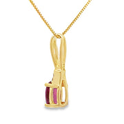 Bids.com Rhodolite Garnet Fashion Pendants 10KT Yellow Gold Pendants