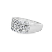 Bids.com 1.00ct Diamond Wedding Band Ring 10KT White Gold Rings
