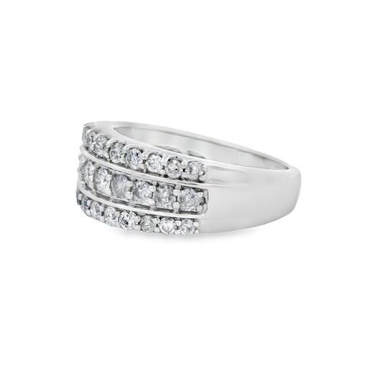 Bids.com 1.00ct Diamond Wedding Band Ring 10KT White Gold Rings