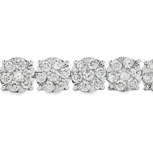 Bids.com Lab Grown Diamond Tennis Bracelet 10KT White Gold Bracelets