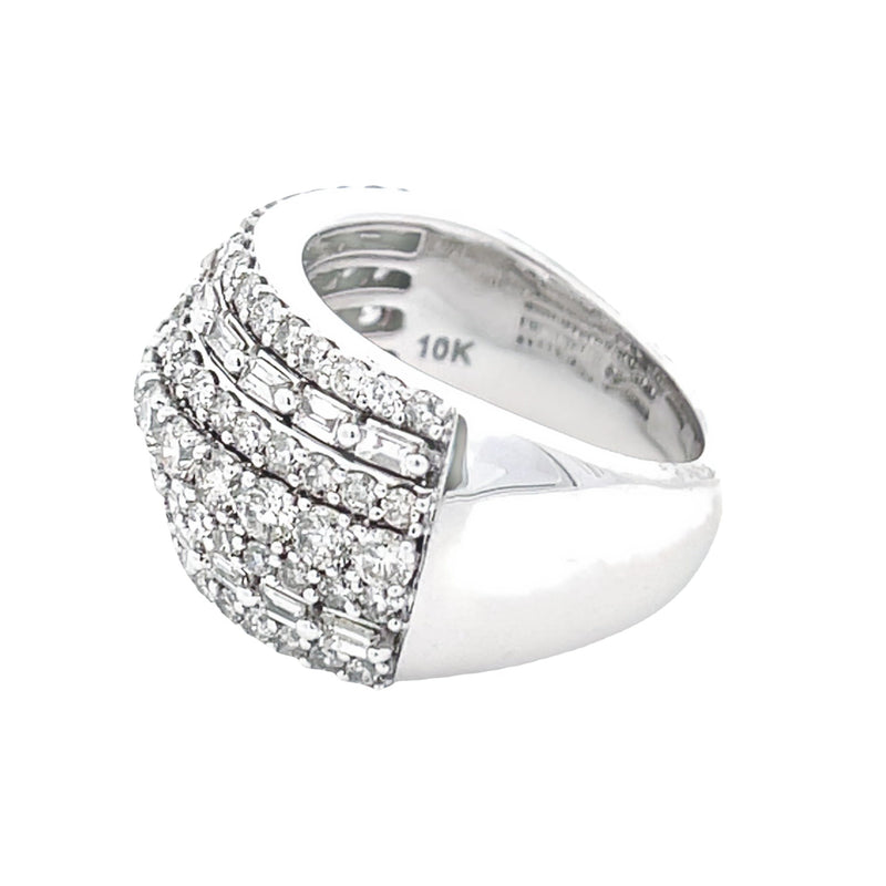 Bids.com 3.00ct Diamond Wedding Band Ring 10KT White Gold Rings