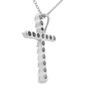 Bids.com .50ct Cross Religious Pendant Sterling Silver Pendants