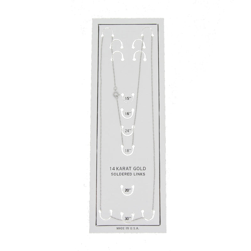 Bids.com Womens chains 14KT White Gold Necklaces