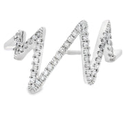 Bids.com .15ct Diamond Ring 14KT White Gold Rings