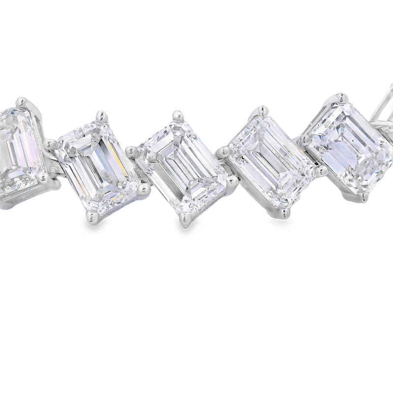 Bids.com Lab Grown Diamond Tennis Bracelet 14KT White Gold Bracelets