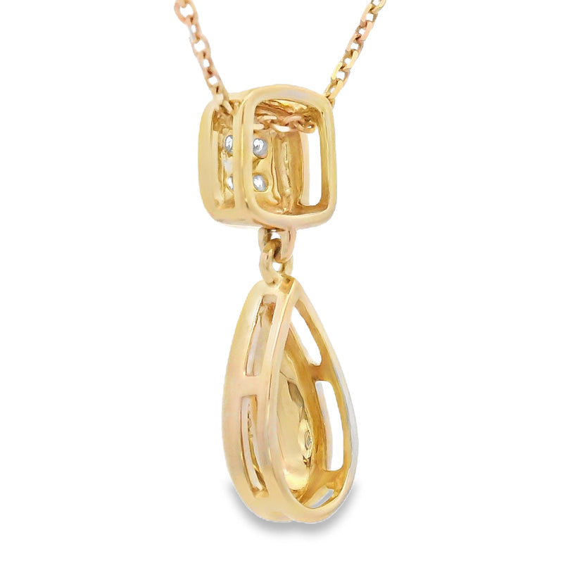 Bids.com .04ct Diamond Fashion Pendants 10KT Yellow Gold Pendants