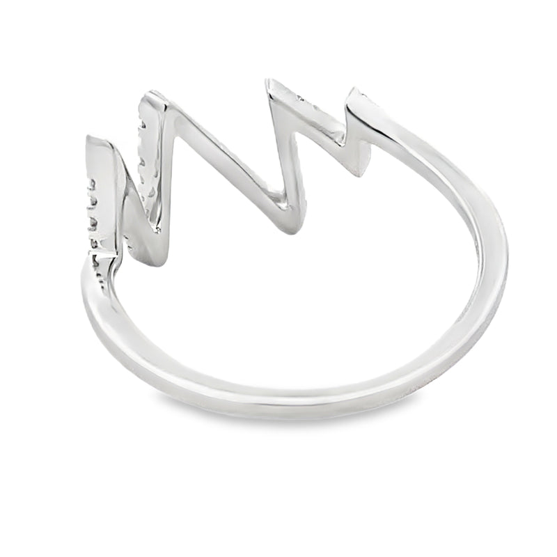 Bids.com .15ct Diamond Ring 14KT White Gold Rings