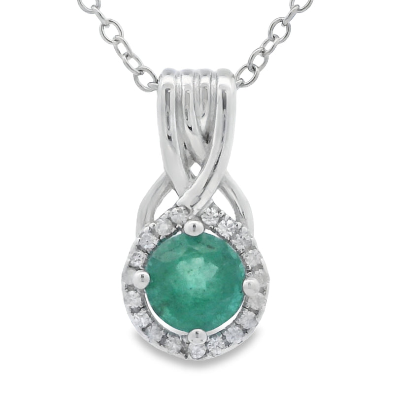 Bids.com .58ct Emerald Zircon Fashion Pendants Sterling Silver Pendants