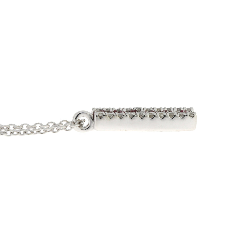 Bids.com .30ct Ruby Diamond Fashion Pendants 14KT White Gold Pendants