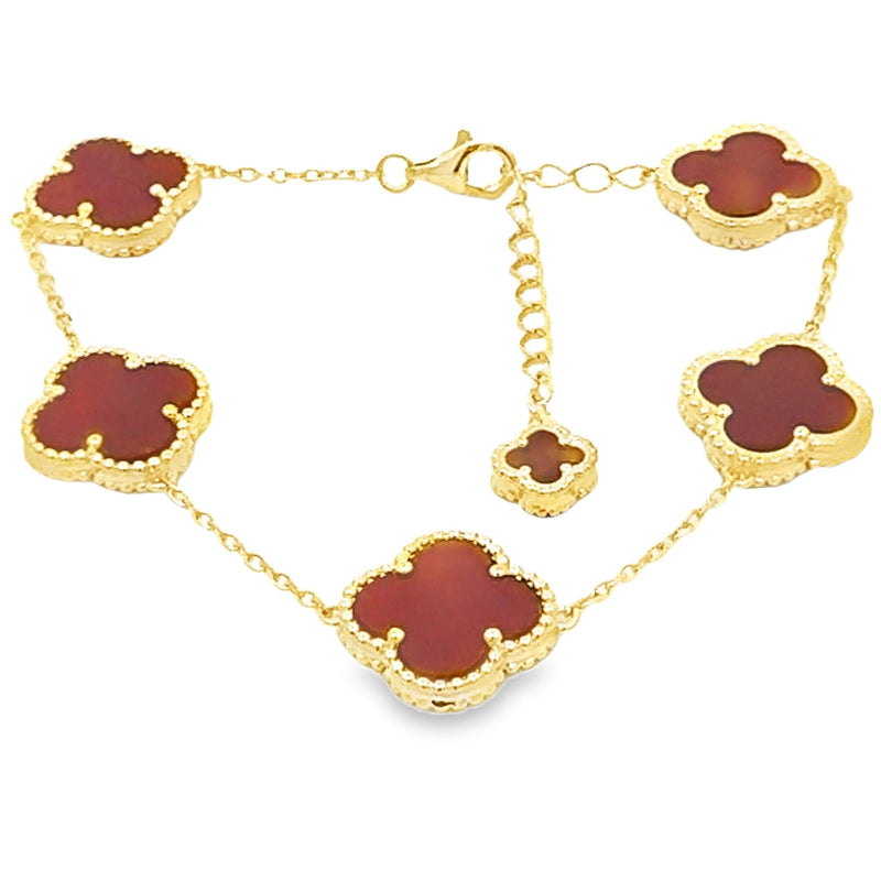 Bids.com Carnelian Bracelet Sterling Silver Bracelets