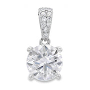 Bids.com 2.00ct Moissanite Pendant Sterling Silver Pendants