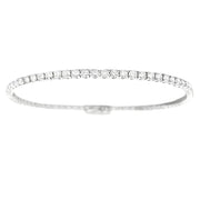 Bids.com 3.00ct Diamond Tennis Bracelet 14KT White Gold Bracelets