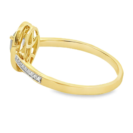 Bids.com .50ct Mystic Fire Topaz Diamond Ring 10KT Yellow Gold Rings
