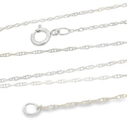Bids.com Womens chains 10KT White Gold Necklaces