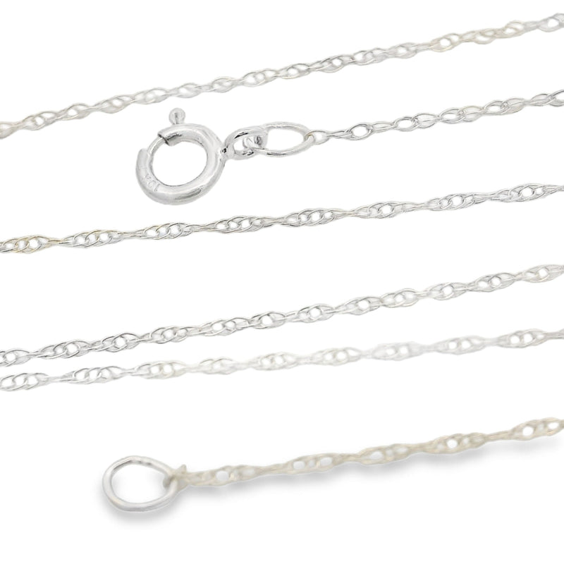 Bids.com Womens chains 10KT White Gold Necklaces