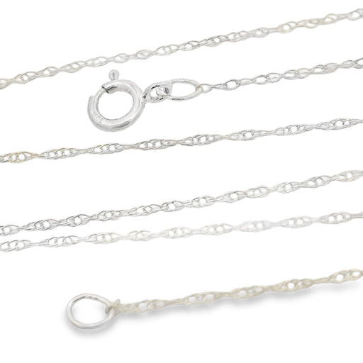 Bids.com Womens chains 10KT White Gold Necklaces