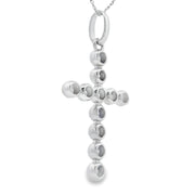 Bids.com .50ct Diamond Cross Religious Pendant 14KT White Gold Pendants