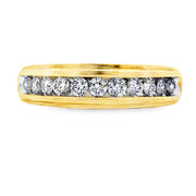 Bids.com .38ct Diamond Wedding Band Ring 10KT Yellow Gold Rings
