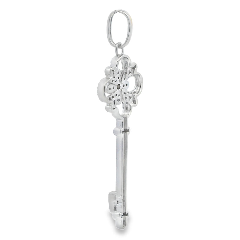 Bids.com .66ct Moissanite Fashion Pendants Sterling Silver Pendants