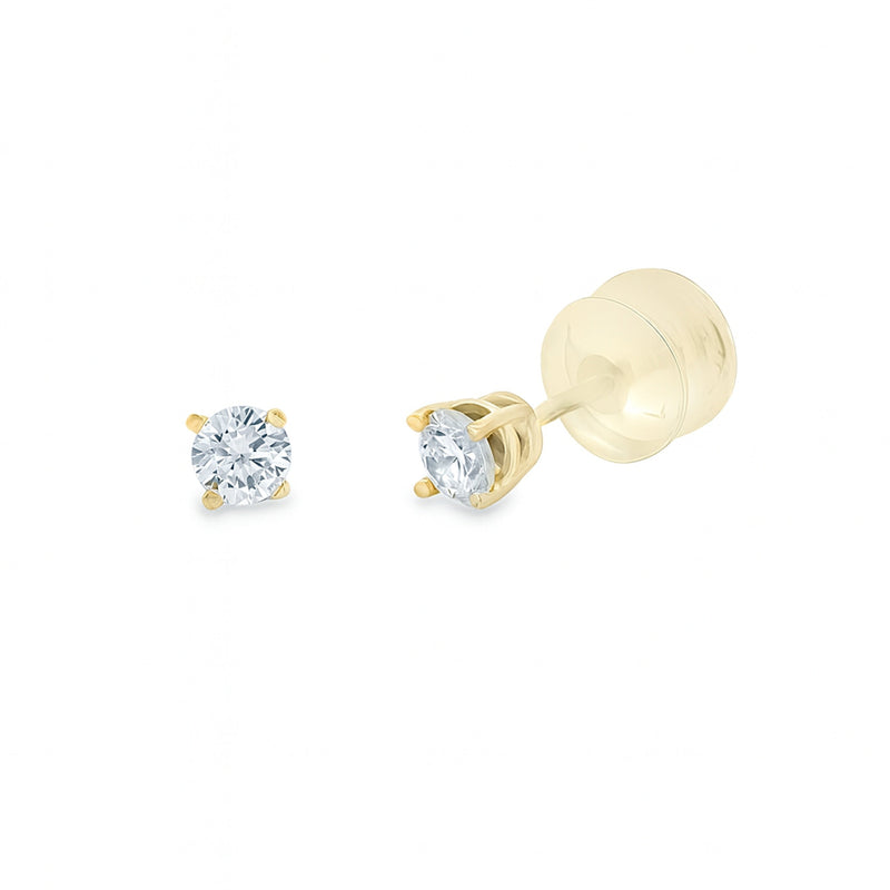 Bids.com .25ct Lab Grown Diamond Stud Earrings 10KT Yellow Gold Earrings