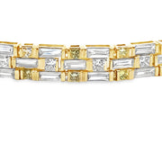 Bids.com Lab Grown Diamond Tennis Bracelet 14KT Yellow Gold Bracelets