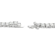 Bids.com 39.98ct Moissanite Tennis Necklace Sterling Silver Pendants