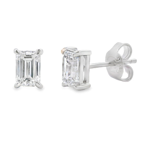 Bids.com 1.00ct Lab Grown Diamond Stud Earrings Sterling Silver Earrings