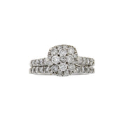 Bids.com 1.30ct Diamond Engagement Ring Set 10KT White Gold Rings