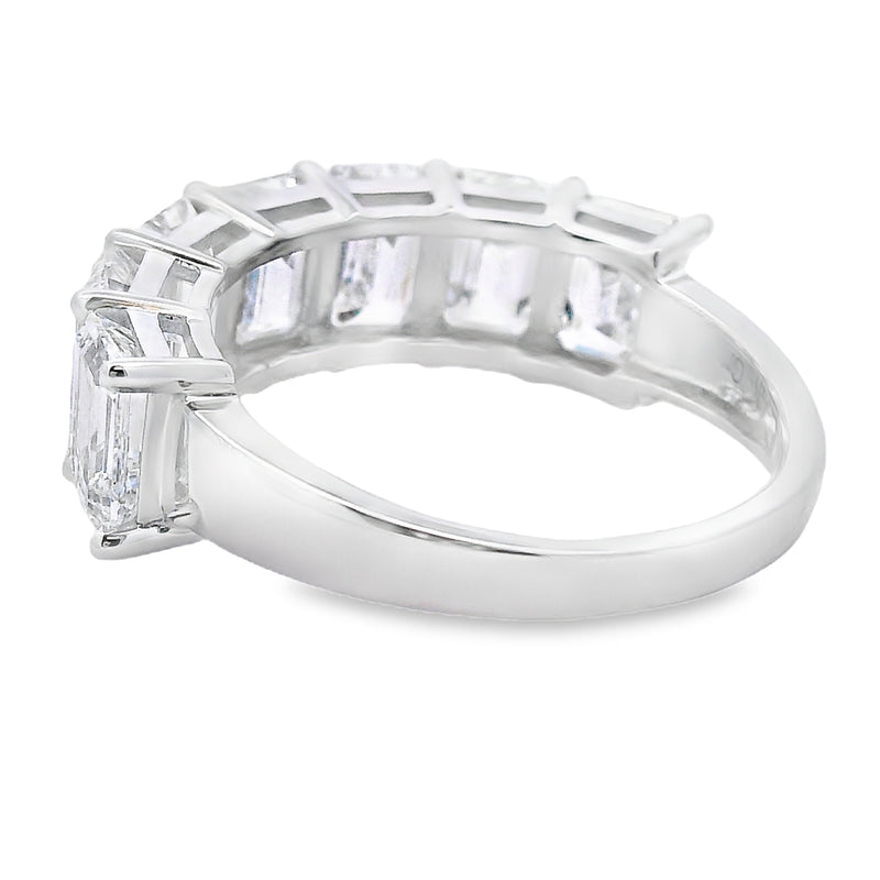 Bids.com Lab Grown Diamond Fashion band rings 14KT White Gold Rings