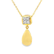 Bids.com .04ct Diamond Fashion Pendants 10KT Yellow Gold Pendants