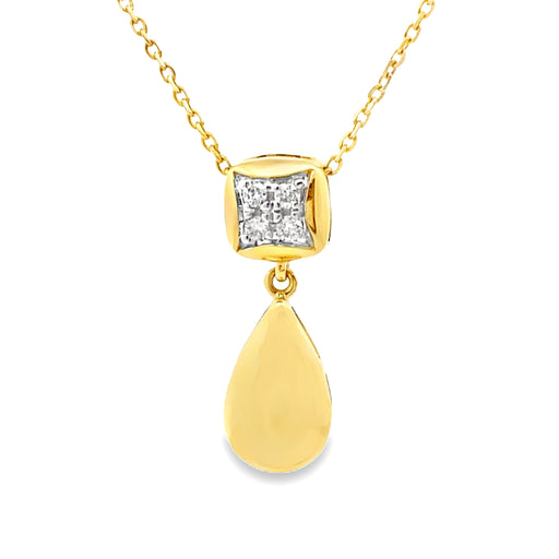 Bids.com .04ct Diamond Fashion Pendants 10KT Yellow Gold Pendants