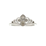 Bids.com .17ct Diamond Ring Sterling Silver Rings