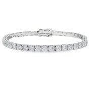 Bids.com Lab Grown Diamond Tennis Bracelet Sterling Silver Bracelets