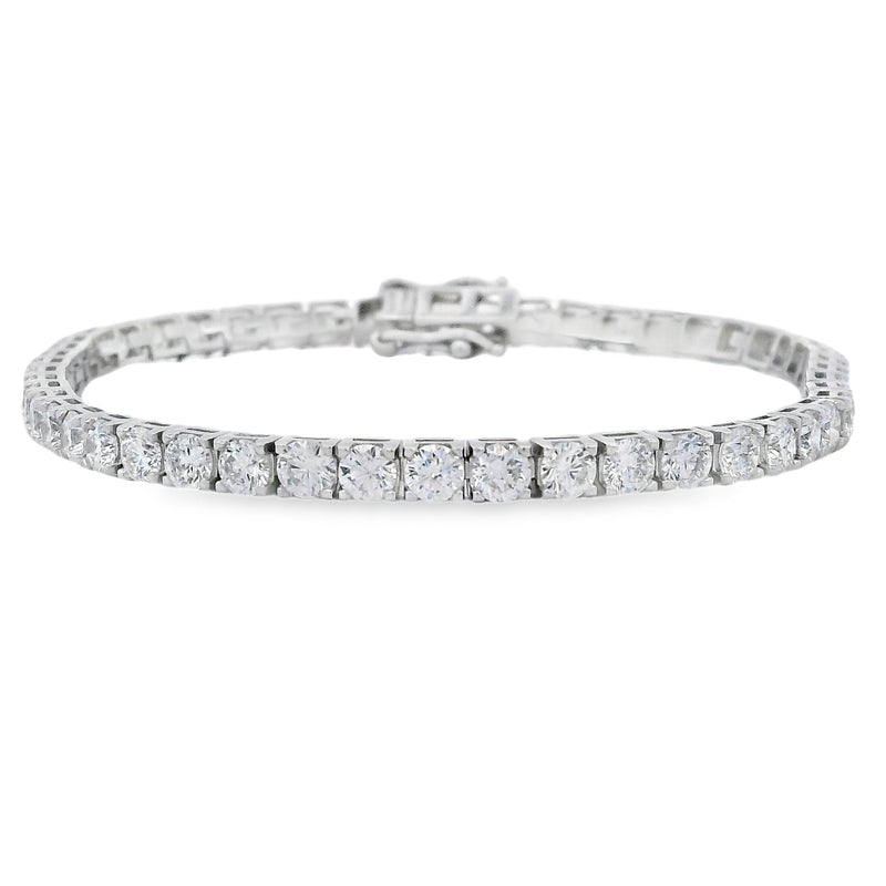 Bids.com Lab Grown Diamond Tennis Bracelet Sterling Silver Bracelets