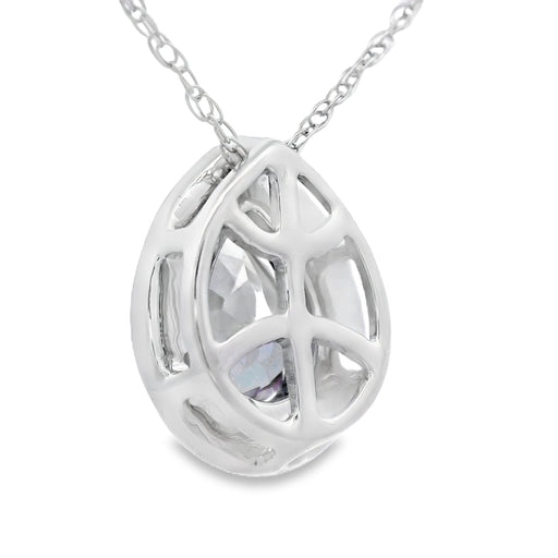 Bids.com Mystic Fire Topaz Fashion Pendants 10KT White Gold Pendants