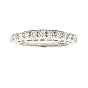 Bids.com .50ct Diamond Wedding Band Ring 14KT White Gold Rings