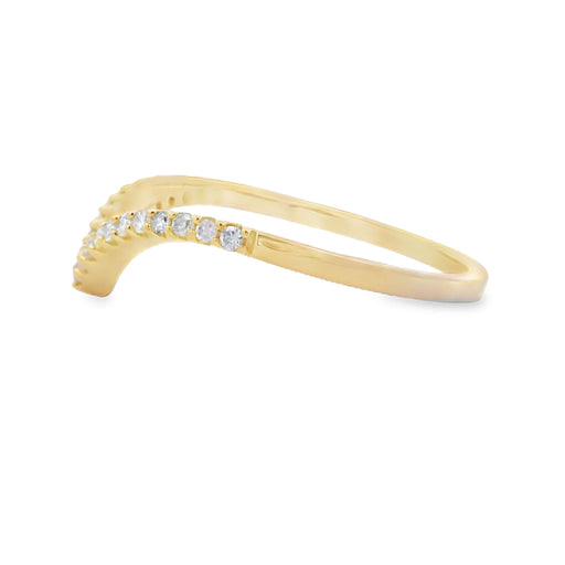Bids.com .14ct Diamond Fashion band rings 14KT Yellow Gold Rings