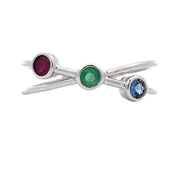 Bids.com .31ct Sapphire Ruby Ring 14KT White Gold Rings